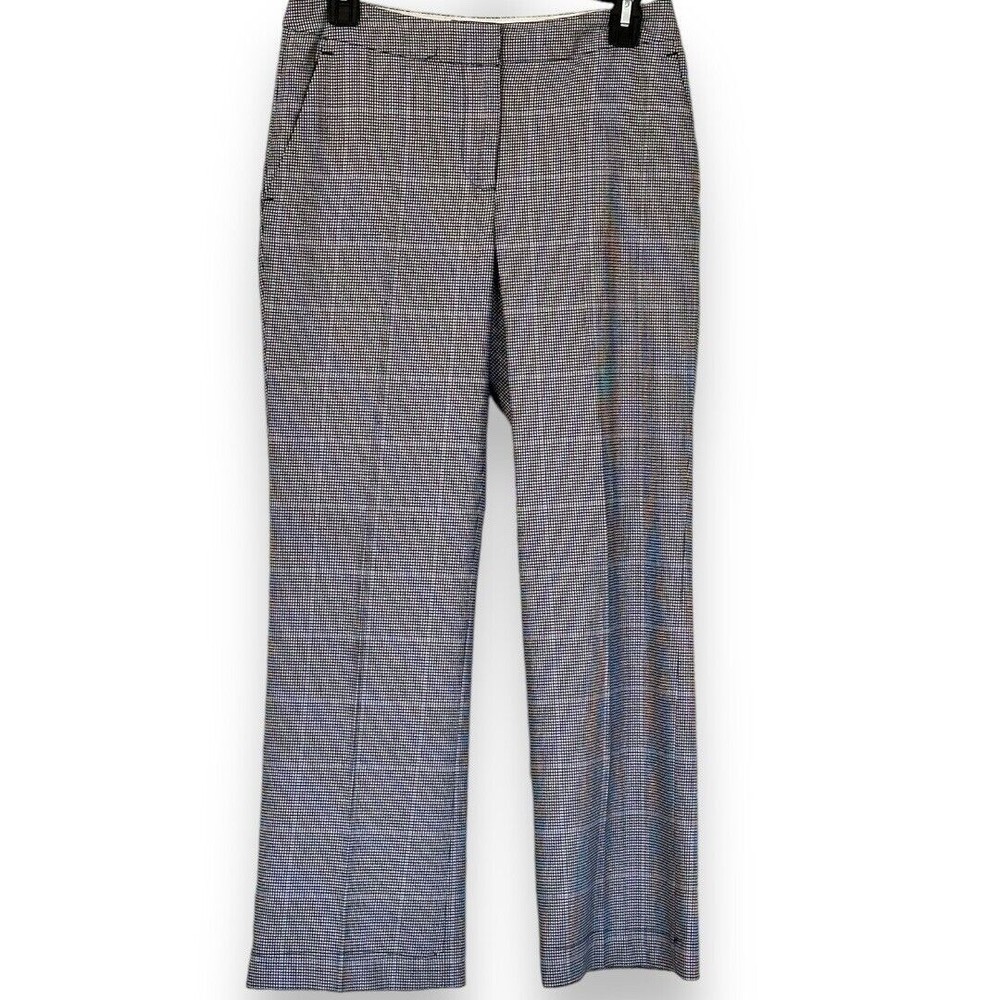 Michael Michael Kors Women’s Straight Leg Plaid Houndstooth Trousers  Sz 2